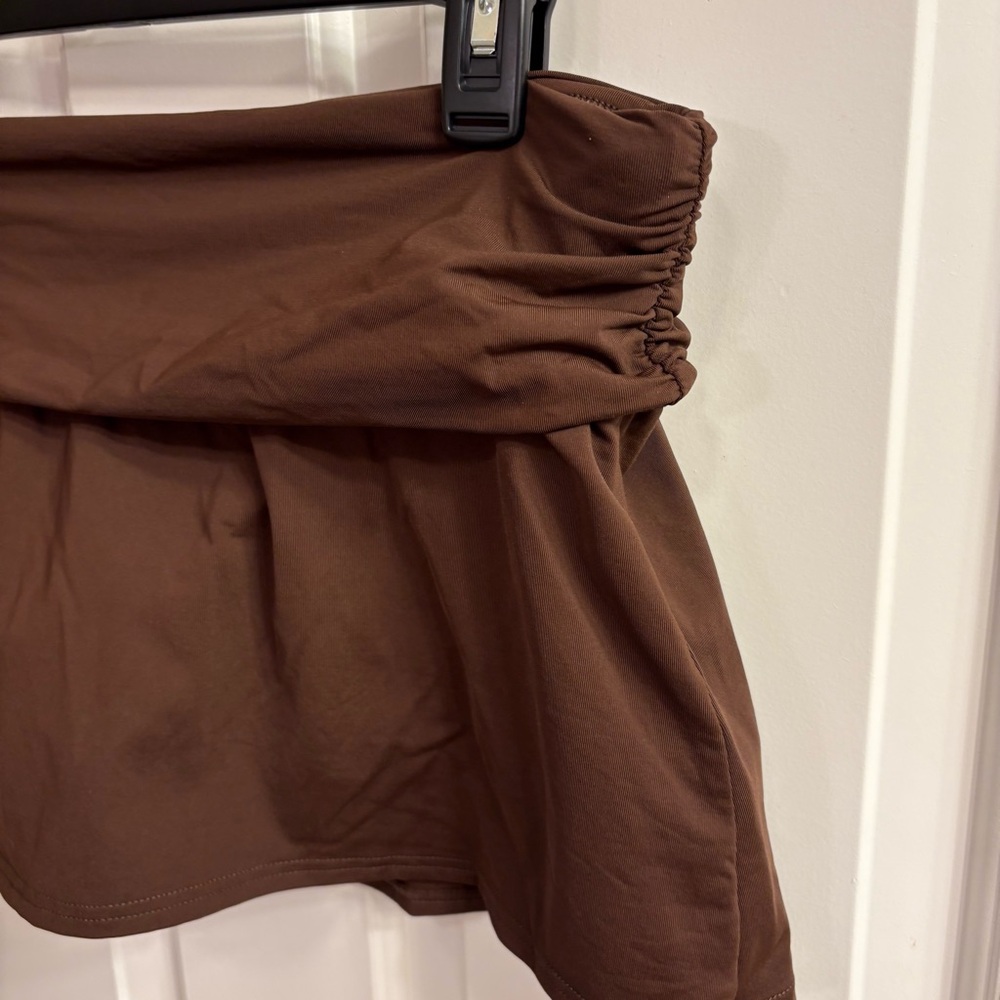 Lands’ End Brown Women's Mini Swim Skirt - Picture 2 of 6